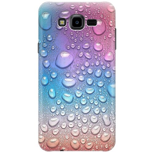 фото Ультратонкий силиконовый чехол-накладка для samsung galaxy j7 neo с принтом "множество капель" gosso