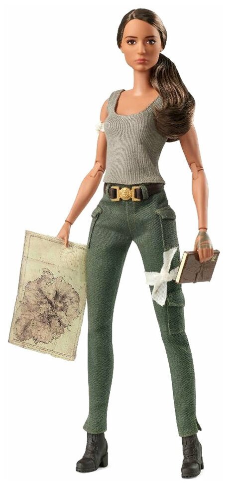 Кукла Barbie Расхитительница гробниц Алисия Викандер в роли Лары Крофт, 29 см, FJH53