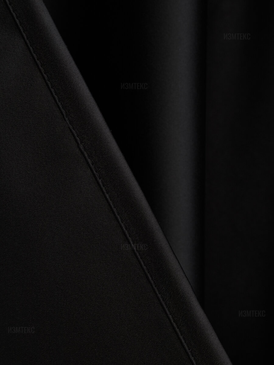 Шторы блэкаут, готовый комплект, размер 300х250 - 2 шт, цвет черный, с затемнением. Светонепроницаемость 95% - фотография № 4