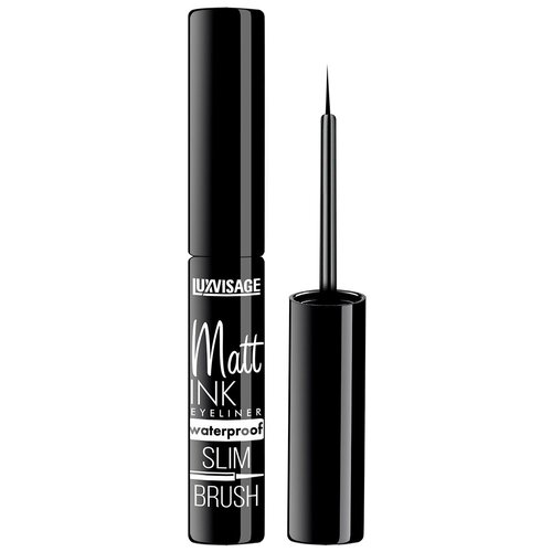 LUXVISAGE Подводка для глаз Matt Ink Waterproof, оттенок черный