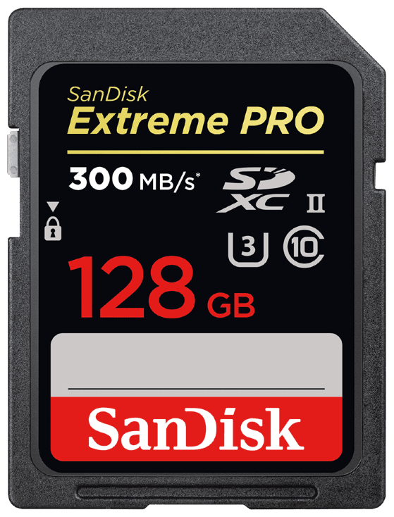 Карта памяти SanDisk Extreme Pro SDXC 128GB - 300/MB/s UHS-II