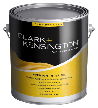 Краска для внутренних работ Clark Kensington Flat NON-GLARE (без бликов), 0,946, Ultra White, Ace Paint