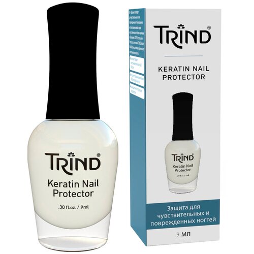 Trind Лак Keratin Nail Protector, 9 мл trind лак nail repair natural 9 мл