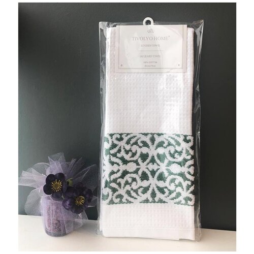 фото Tivolyo home ares кухонное полотенце зеленый