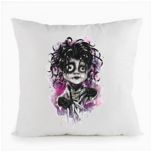 фото Подушка белая coolpodarok графика. страшилка,белая