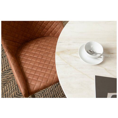 фото Стул berg, calvin, 61,5х53х82 см, экокожа, светло-коричневый