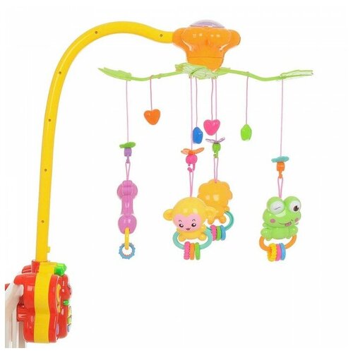 Электронный мобиль Баюшка Зоопарк Бабочка, желтый/оранжевый