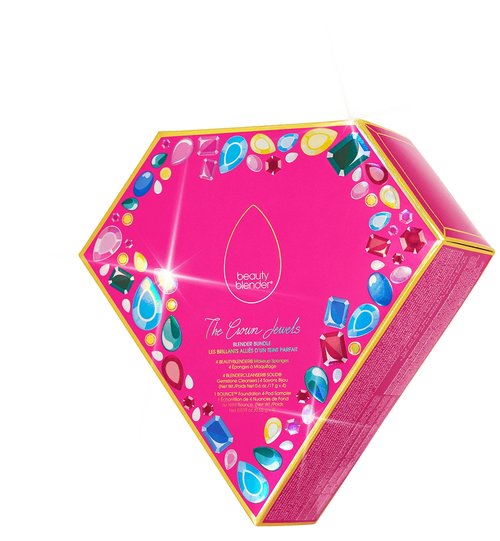 Beautyblender Набор аксессуаров The Crown Jewels, 4 шт. розовый/зеленый/красный/голубой