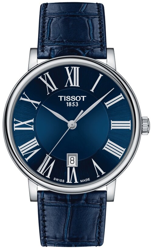 Наручные часы TISSOT T-Classic T122.410.16.043.00, серебряный, синий