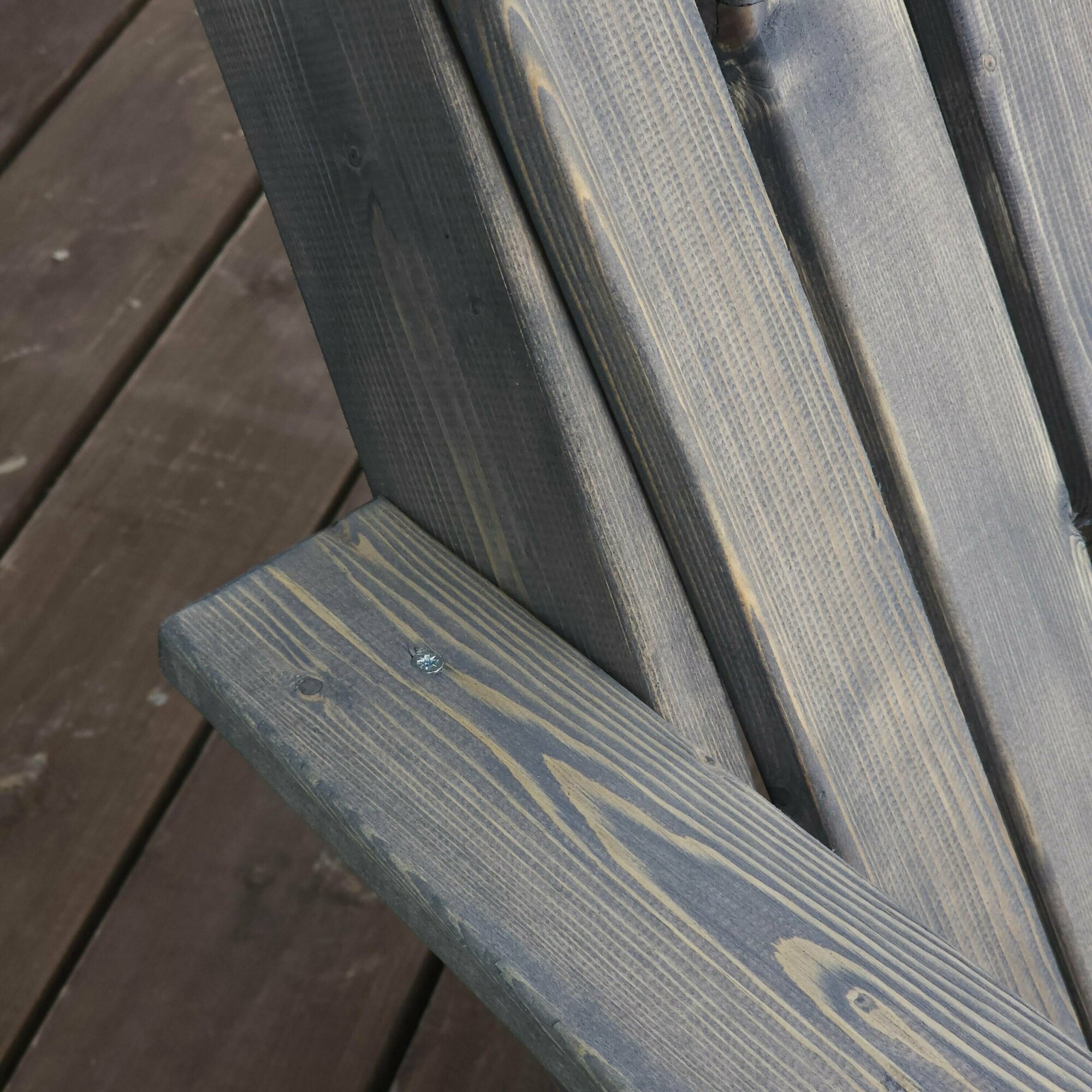 Садовое кресло Адирондак Эконом, Дерево, (7024 Серый) - фотография № 5