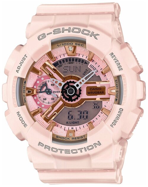 Наручные часы CASIO G-Shock, розовый, серый