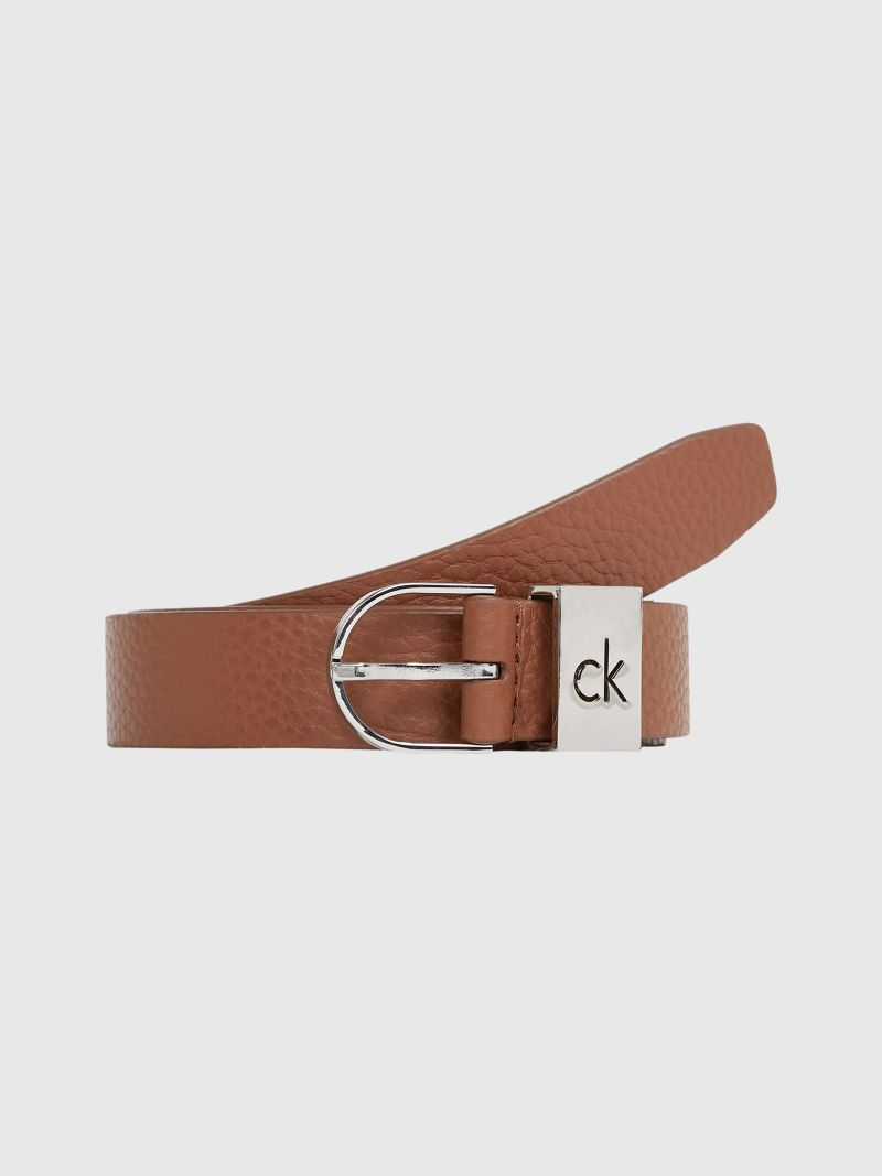 Ремень CALVIN KLEIN для женщин, размер 90, коричневый