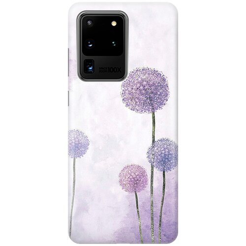 фото Силиконовый чехол на samsung galaxy s20 ultra / самсунг с20 ультра с принтом "одуванчики" gosso