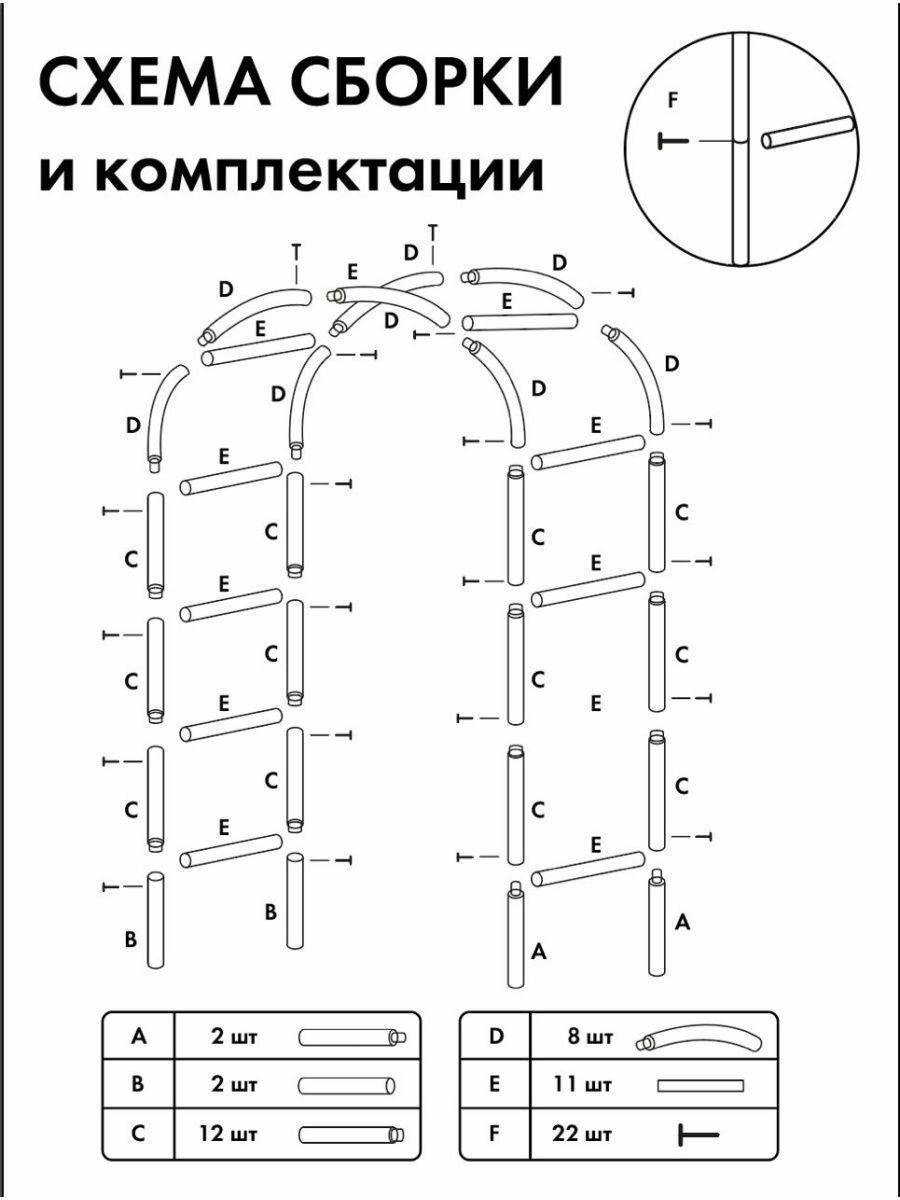 Арка садовая металлическая - фотография № 5