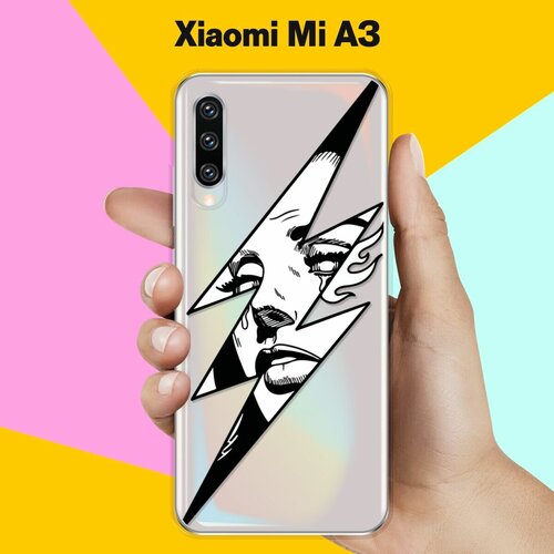 Силиконовый чехол Молния на Xiaomi Mi A3 силиконовый чехол на xiaomi mi a3 сяоми ми а3 полнолуние