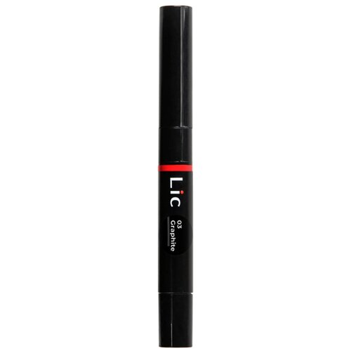 Lic Маркер для бровей Mechanical Eyebrow Pen 2 in 1, оттенок 03 graphite