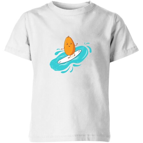 Футболка Us Basic, размер 6, белый мужская футболка манго на серфе xl серый меланж