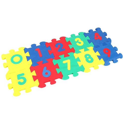 мозайка бомик собака 8 деталей 104 Коврик-пазл Бомик с цифрами (404), 70х30 см, 10 элементов