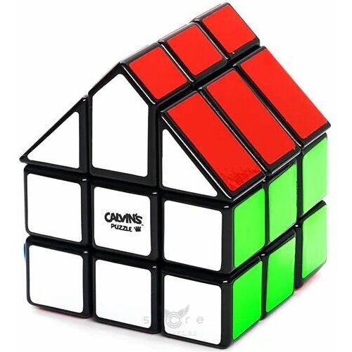 Кубик Рубика Домик Calvin's 3x3 Puzzle House Cube I / Развивающая головоломка 3x3 / Черный пластик gan 356 i v2 magnetic speed magic cube gan356 i station app professional magnets puzzle cube gan356i educational toys gans