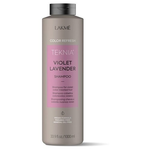 Lakme шампунь Teknia Color Refresh Violet Lavender, 1000 мл шампунь для обновления цвета фиолетовых оттенков волос