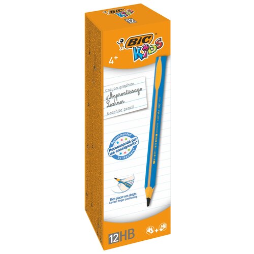 фото Bic набор чернографитных карандашей kids blue 12 шт (919262)