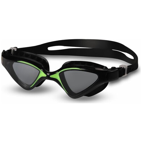 фото Очки для плавания indigo neon, gs20-3, черный, зеленый