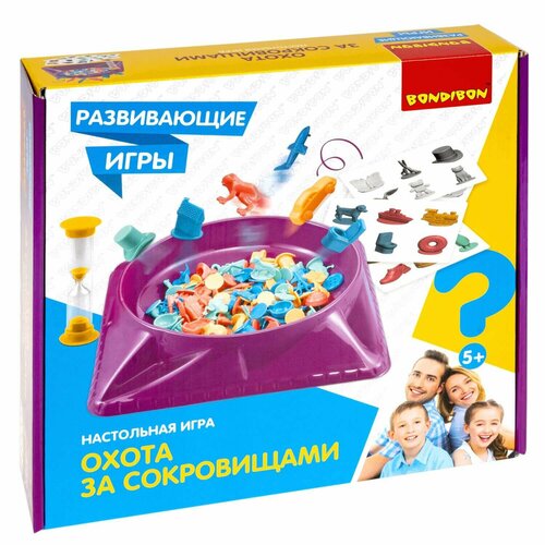 Развивающие настольные игры Bondibon «охота за сокровищами», BOX ВВ5369