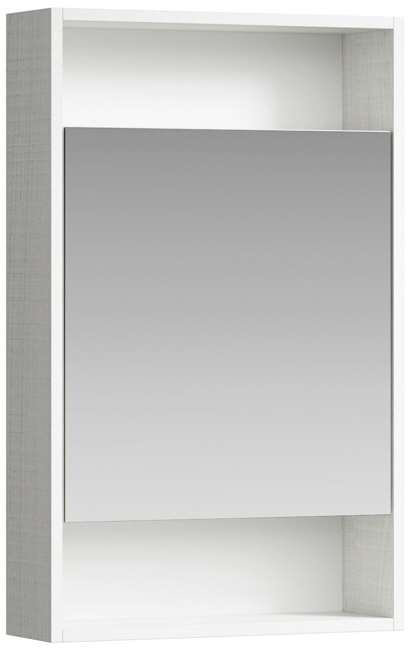 Шкаф-зеркало 50 см, дуб канадский, Aqwella Сити SIT0405DK - фотография № 1