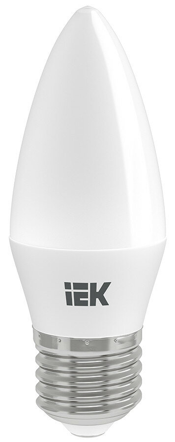 Лампа светодиодная LED свеча 5W Е27 450Лм 3000К 220V (IEK), арт. LLE-C35-5-230-30-E27