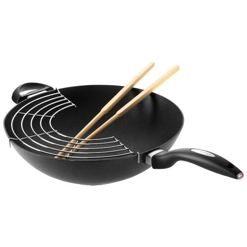фото Сковорода wok с палочками и решеткой scanpan classic 32 см