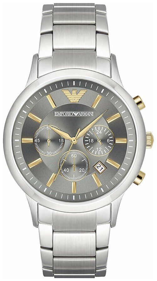 Наручные часы EMPORIO ARMANI Renato, серый, серебряный