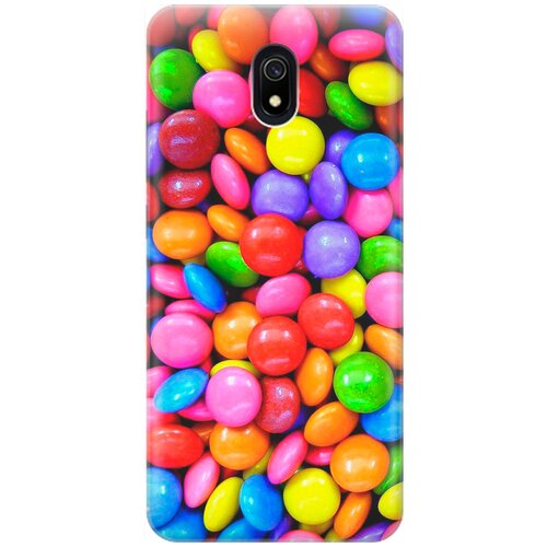 фото Re:pa накладка transparent для xiaomi redmi 8a с принтом "цветные драже"