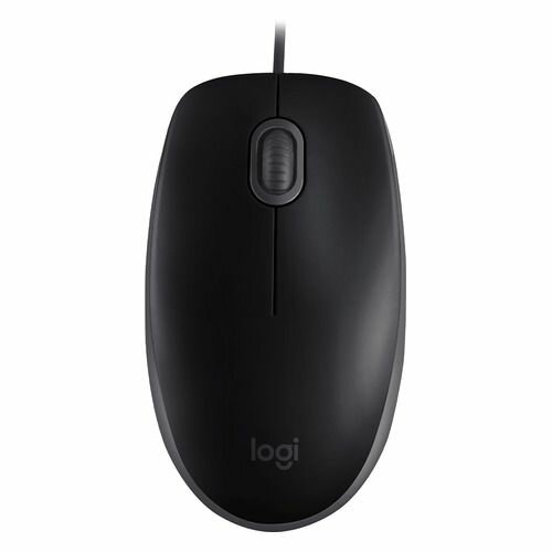 Мышь Logitech M110, оптическая, проводная, USB, черный и серый [910-005502]