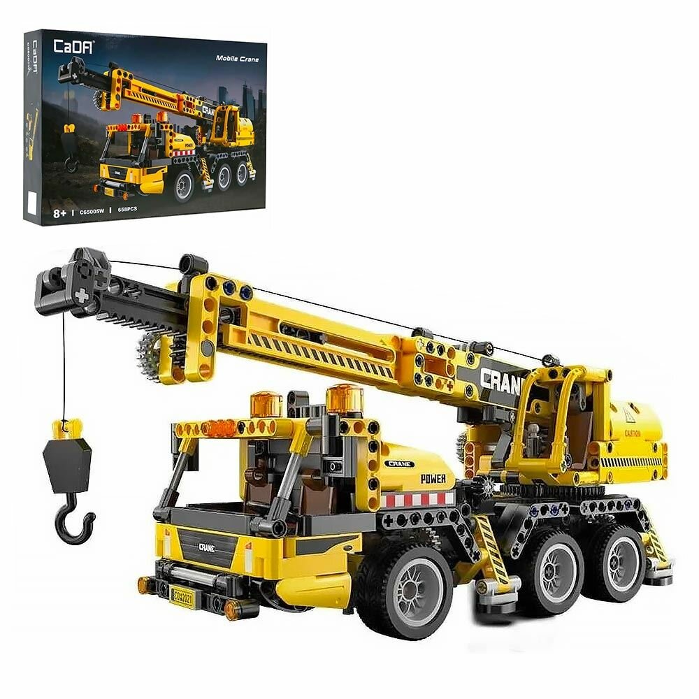 Конструктор Строительный кран (658 деталей) CaDA C65005W