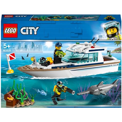 Конструктор LEGO City Great Vehicles 60221 Яхта для дайвинга, 148 дет. конструктор lego лего 30324 мой город