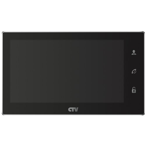 Монитор для домофона/видеодомофона CTV CTV-M4706AHD черный видеодомофон ctv ctv ip m6704 7 поддержка разрешениия 2мп ips экран touch screen разрешение 1024 600 панель из закаленного стекла