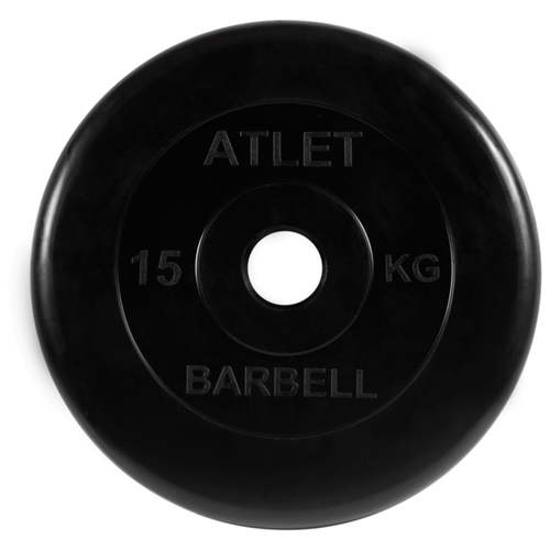 Диск MB Barbell MB-AtletB51 15 кг 1 шт. черный диски для штанг