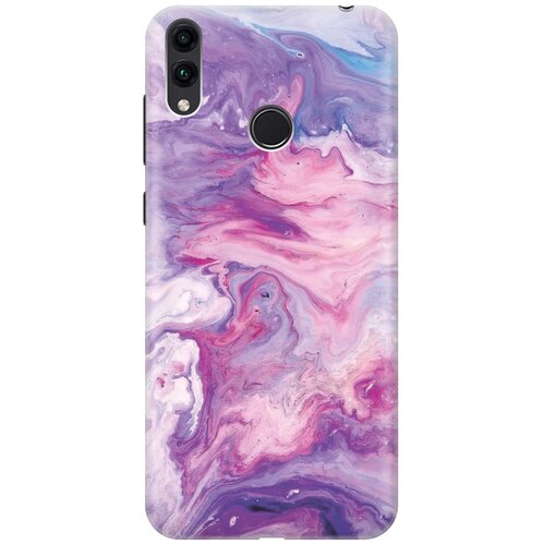 фото Gosso ультратонкий силиконовый чехол-накладка для honor 8c с принтом "purple marble"