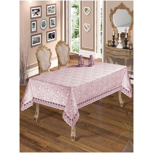 фото Скатерть do&co c гипюром 160x220 eda пудра do & co