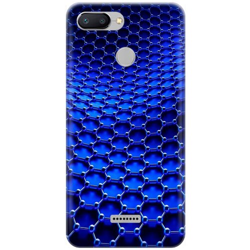 фото Ультратонкий силиконовый чехол-накладка для xiaomi redmi 6 с принтом "молекулярная цепь" gosso