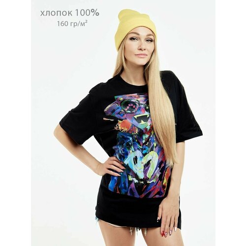 Футболка MUSEUM MERCH, хлопок, размер 46, черный