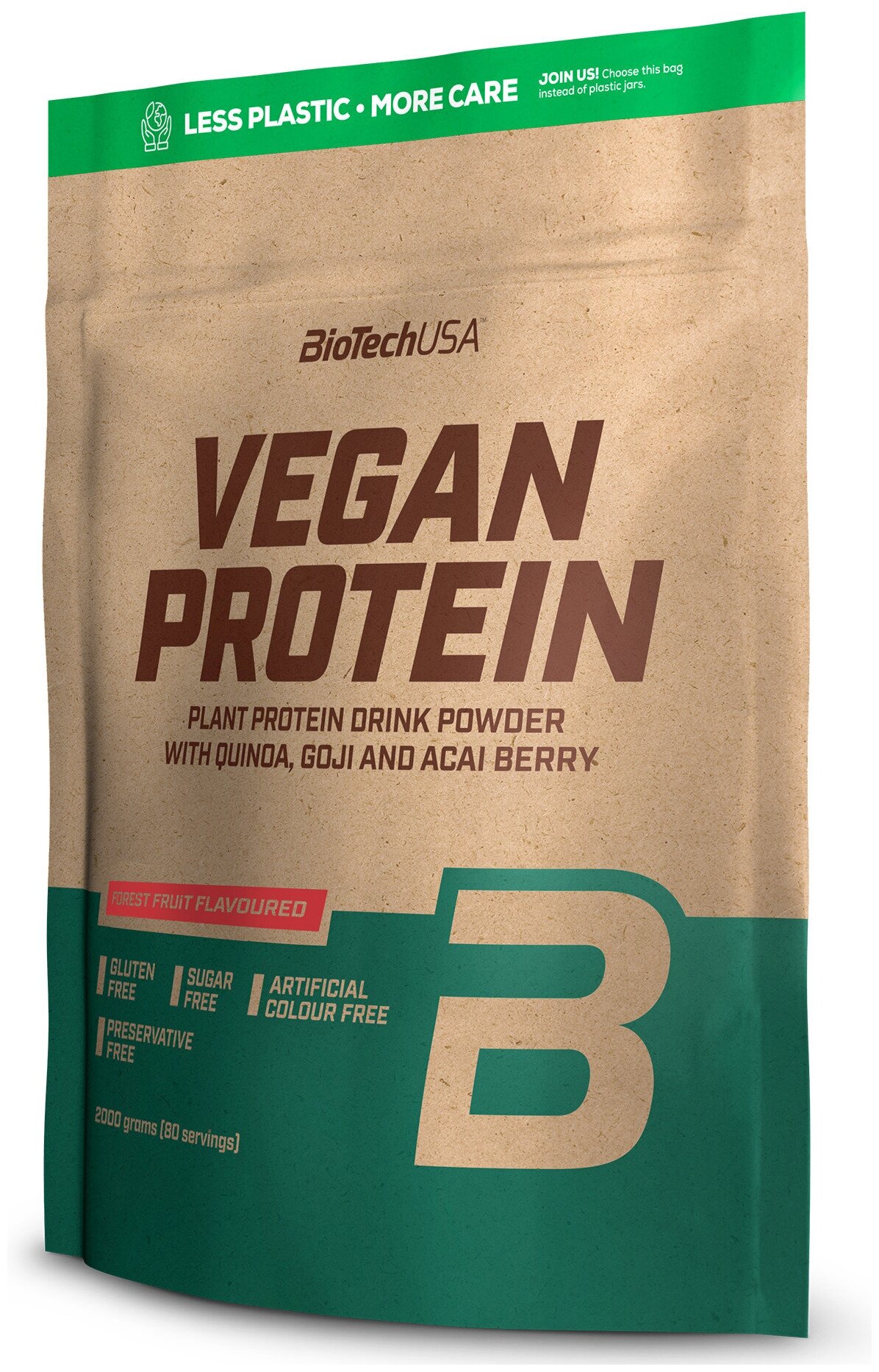 BioTechUSA Vegan Protein 2000 гр., лесные ягоды