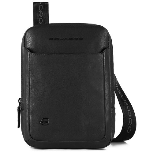 Сумка планшет PIQUADRO Black Square, фактура гладкая, черный сумка piquadro black square ca1816b3 n