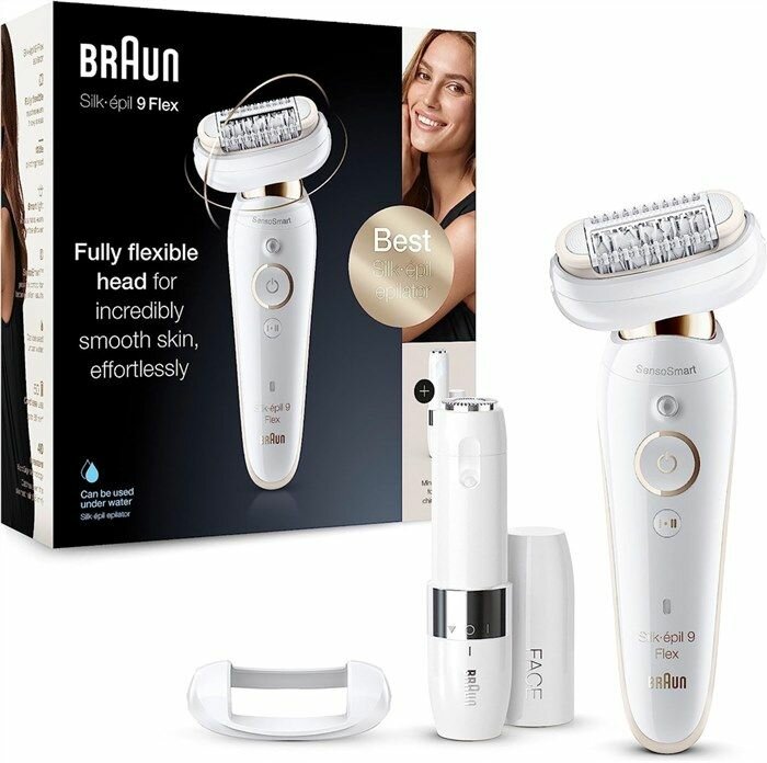 Эпилятор Braun Silk-epil 9 Flex 9005 Wet & Dry White Gold - фотография № 1