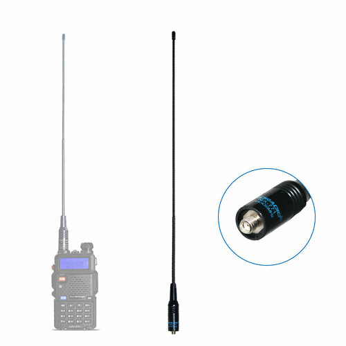 Двухдиапазонная антенна Nagoya NA-771 для армейской рации 4pcs original nagoya na 771 sma f 144 430mhz vhf uhf antenna for kenwood two way radio baofeng uv 5r walkie talkie antenna uv82