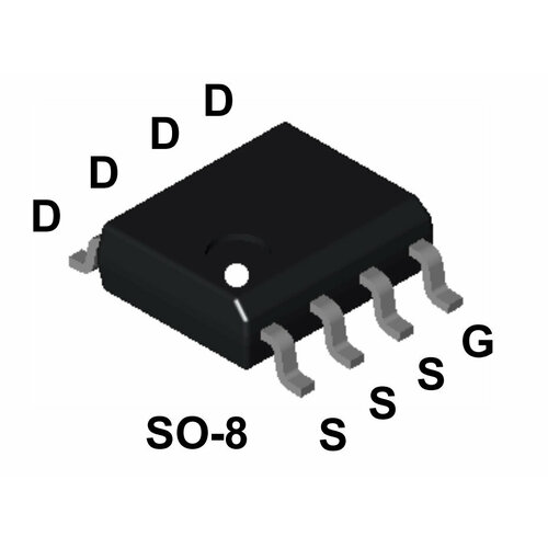 Микросхема FDS8884 N-Channel MOSFET 30V 8.5A SO-8