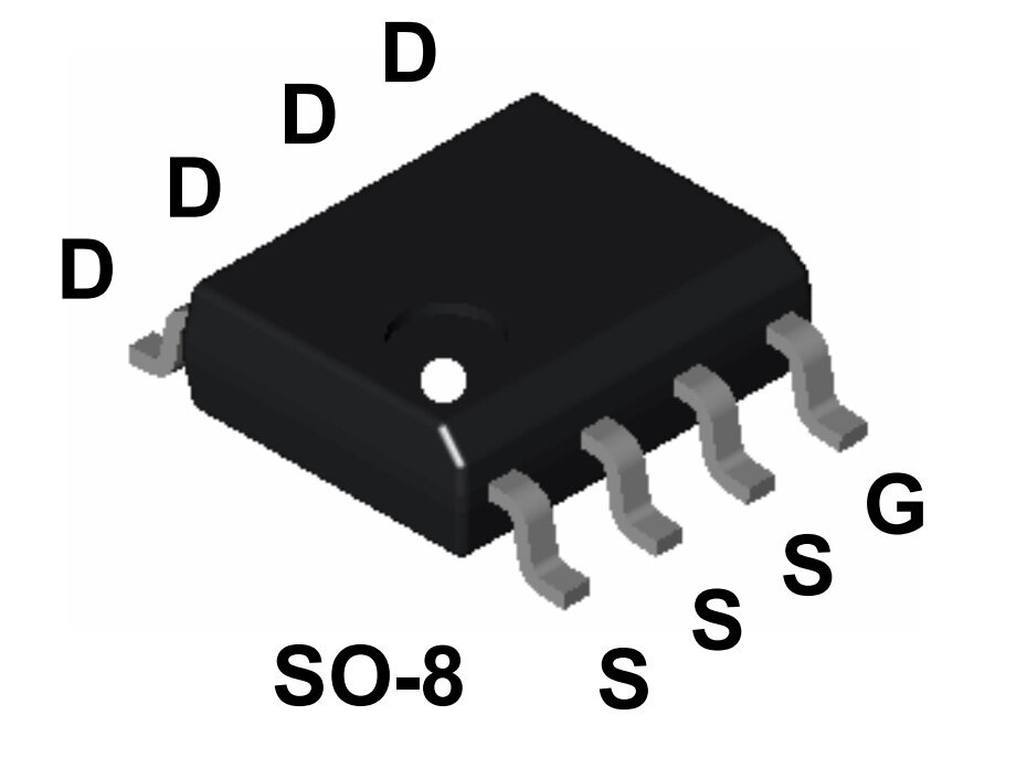 Микросхема FDS8884 N-Channel MOSFET 30V 8.5A SO-8