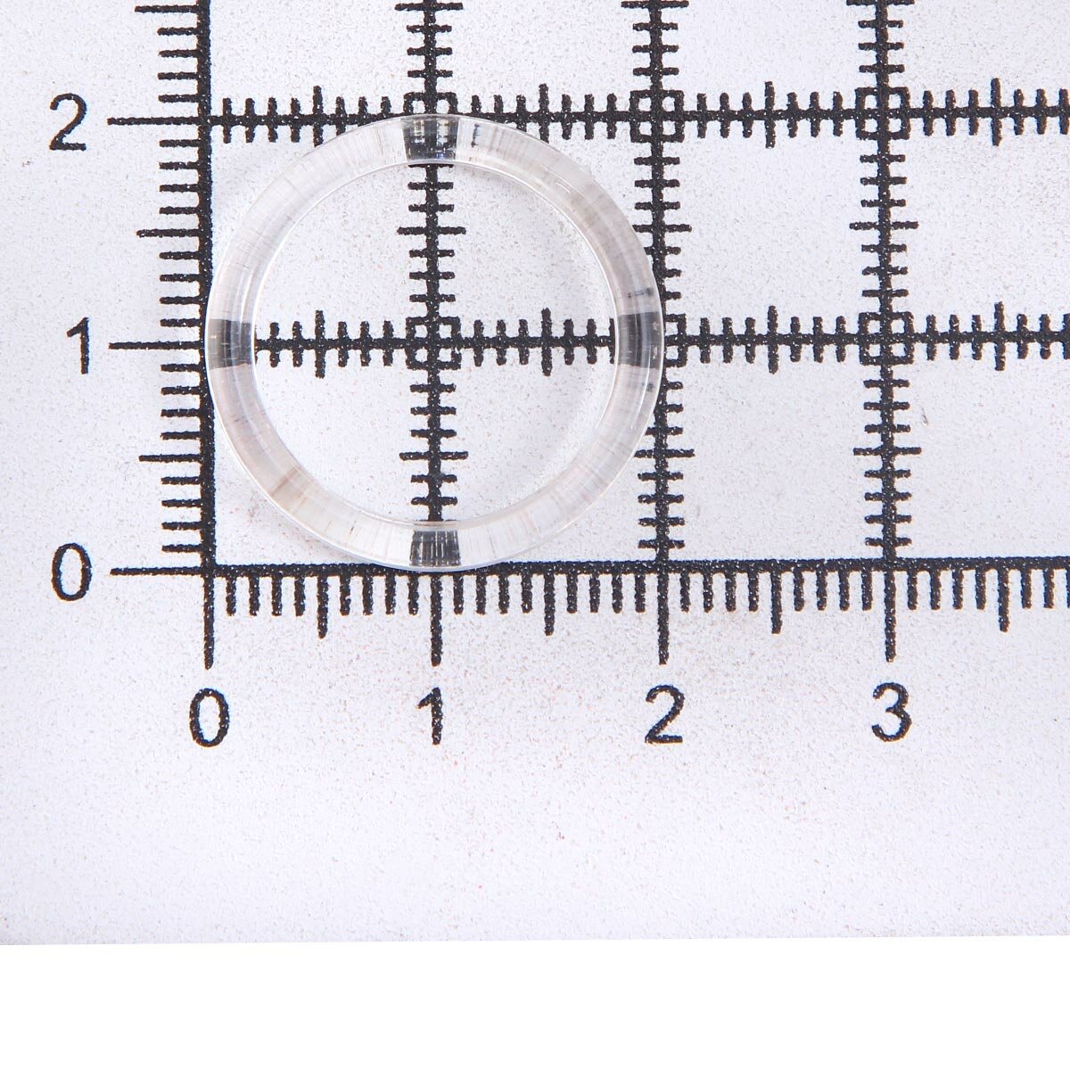 Кольца для бретелей бюстгальтера 15 мм, 100 шт, пластик, Айрис, прозрачные — фото 1