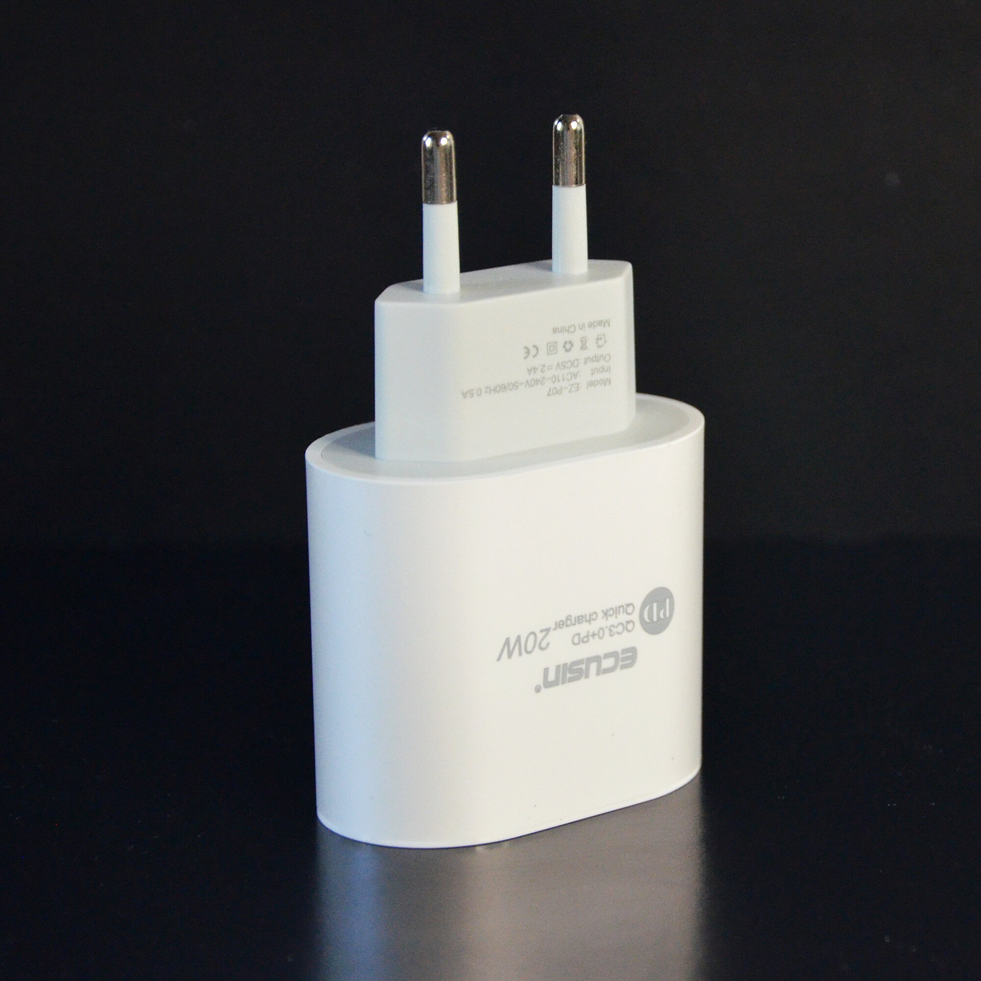 Зарядное устройство, Адаптер, Быстрая зарядка QC3.0+PD 20w — фото 1