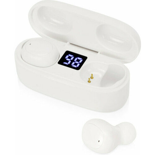 Беспроводные наушники TWS в кейсе Evolt Volts белый пластик 411300₽